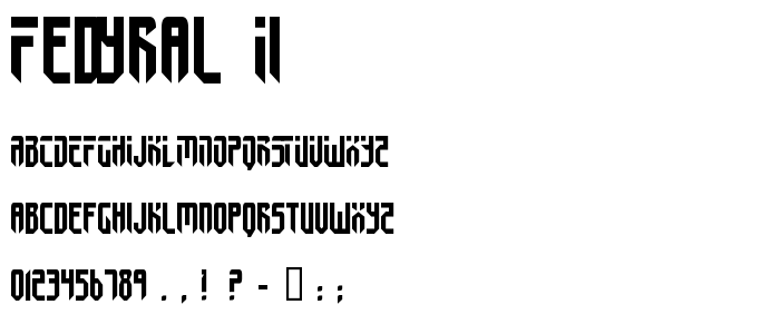Fedyral II font